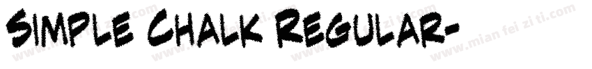 Simple Chalk Regular字体转换